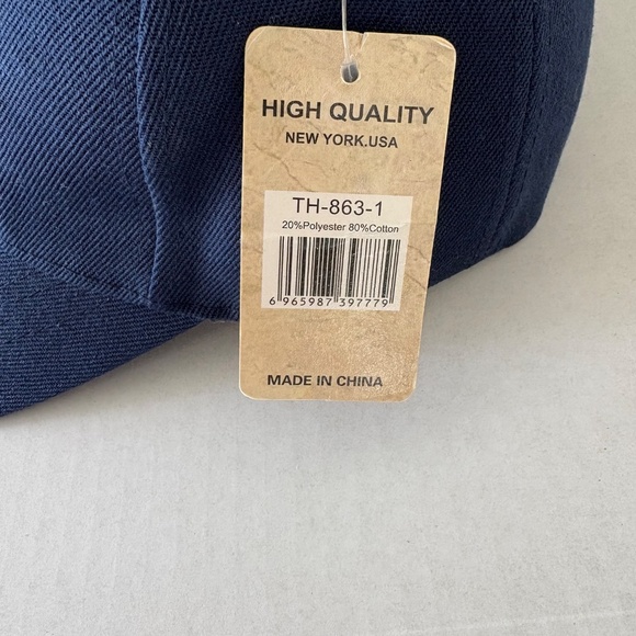 Tian-Tian NYC Blue Comfortable-Look Baseball Hat - NEW. - Picture 4 of 9